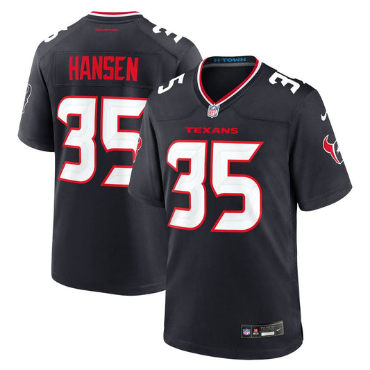 Jake Hansen Houston Texans Nike Navy Team Game Jersey