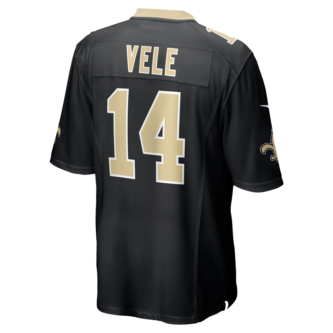 Devaughn Vele New Orleans Saints Nike Black Team Game Jersey