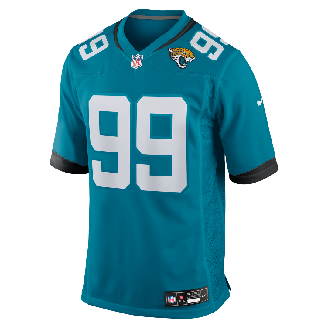 Austin Johnson Jacksonville Jaguars Nike Teal Team Game Jersey