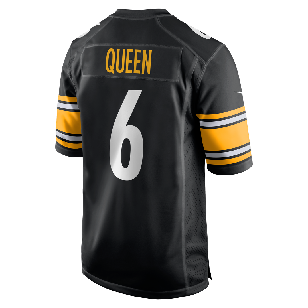 Patrick Queen Pittsburgh Steelers Nike Black Game Jersey