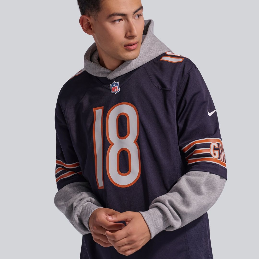 Caleb Williams Chicago Bears Nike Navy Player Game Jersey