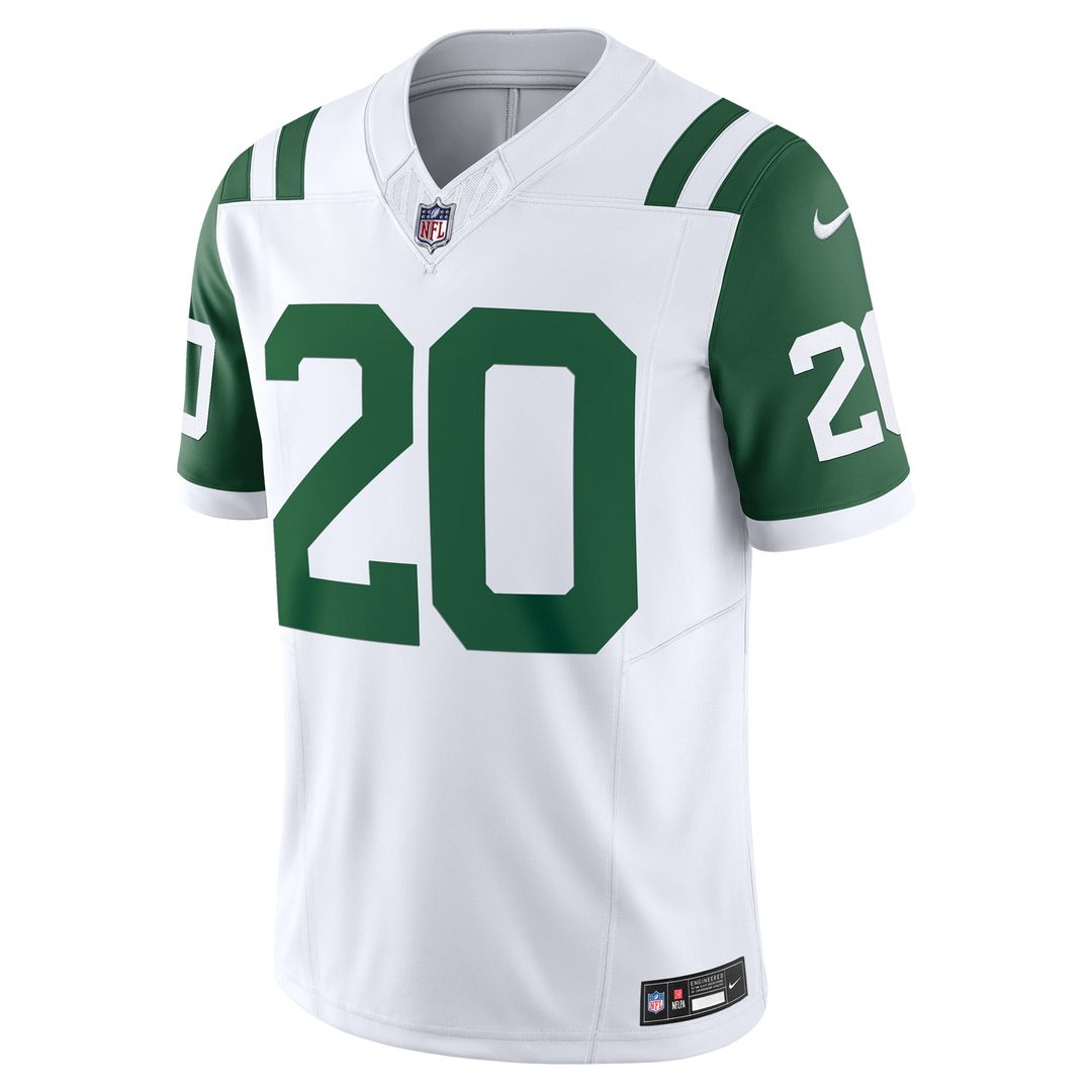 Breece Hall New York Jets Nike White Classic Alternate Vapor F.U.S.E. Limited Jersey