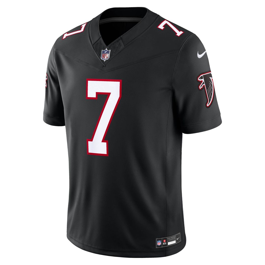 Bijan Robinson Atlanta Falcons Nike Black Alternate Throwback Vapor F.U.S.E. Stitched Limited Jersey