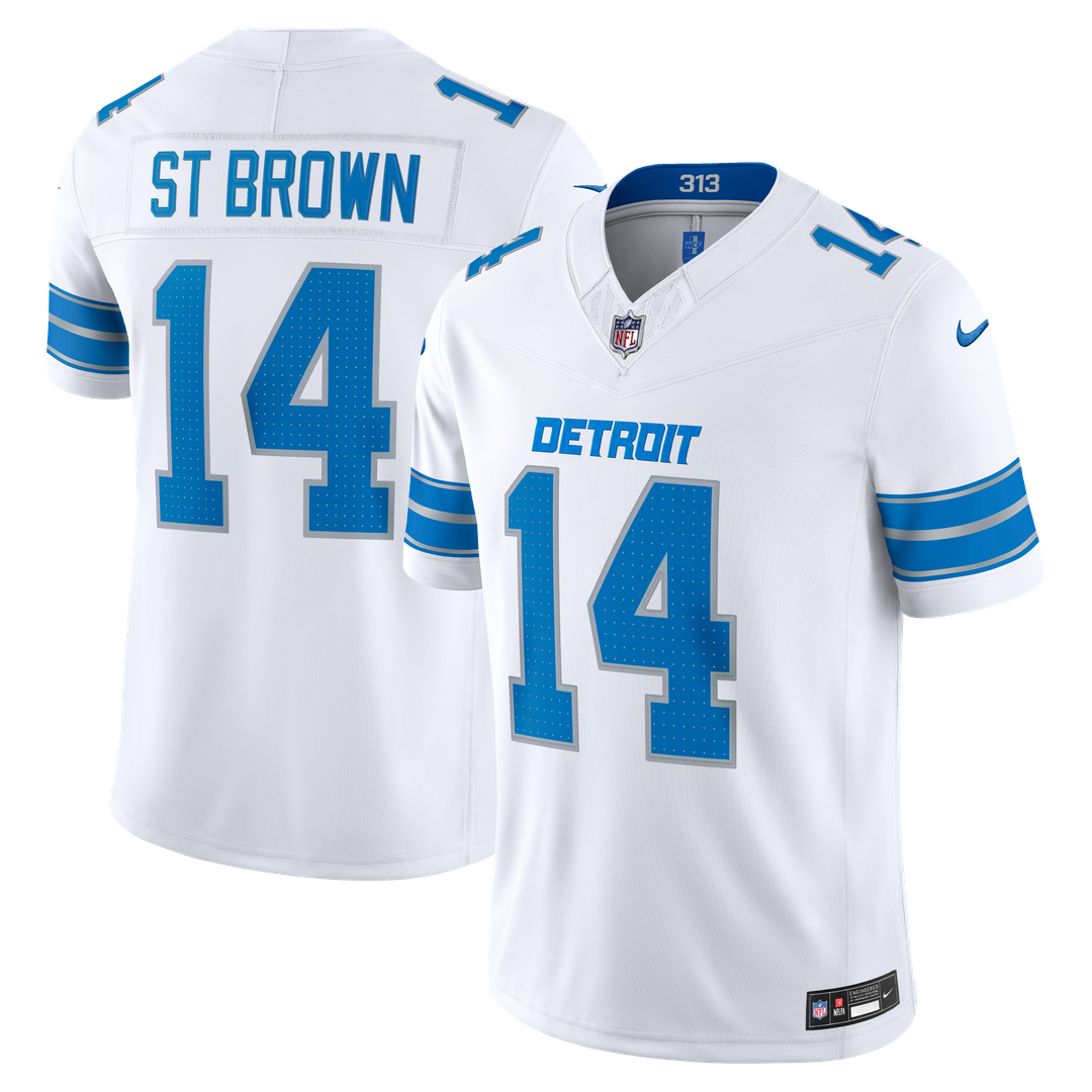 Amon-Ra St. Brown Detroit Lions Nike Black Alternate Vapor F.U.S.E. Stitched Limited Jersey