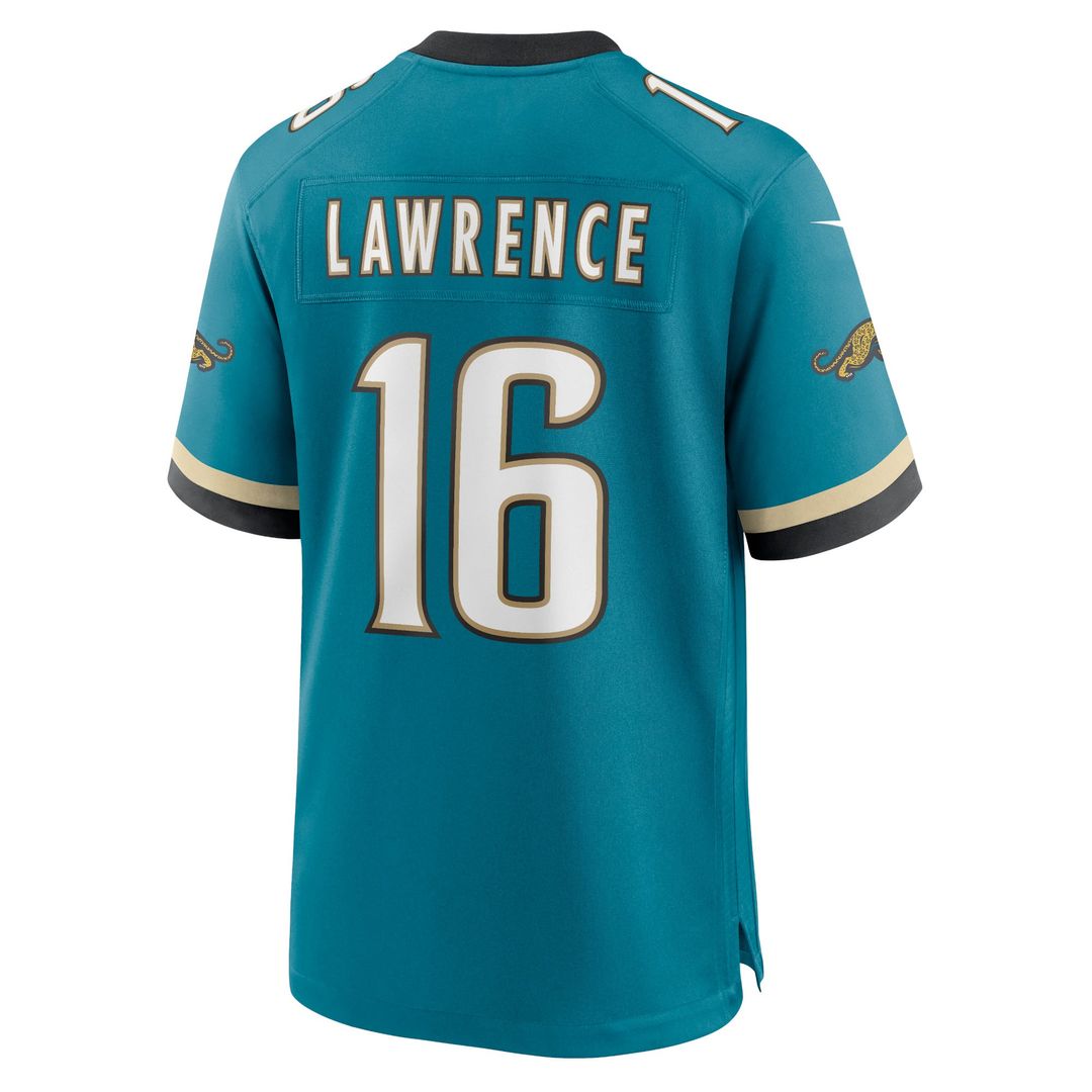 Trevor Lawrence Jacksonville Jaguars Nike Teal Prowler Throwback Player Game Jersey