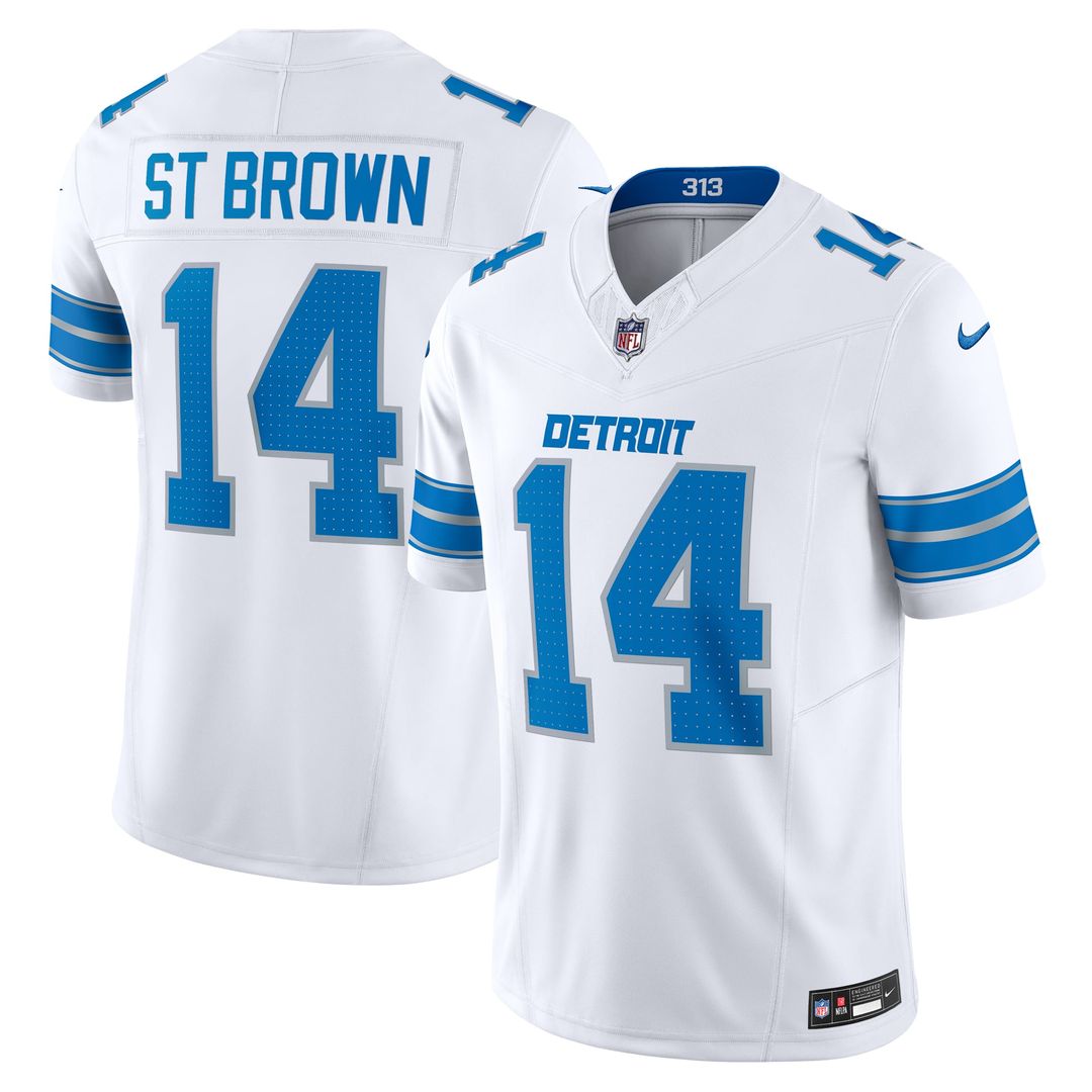 Amon-Ra St. Brown Detroit Lions Nike Blue Vapor F.U.S.E. Limited Jersey