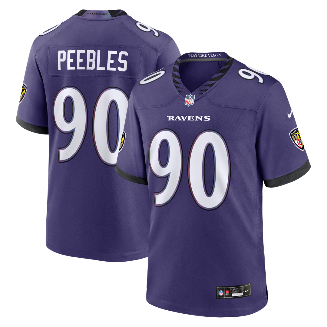 Aeneas Peebles Baltimore Ravens Nike Purple Team Game Jersey
