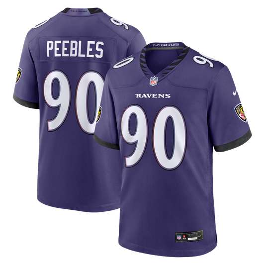 Aeneas Peebles Baltimore Ravens Nike Purple Team Game Jersey