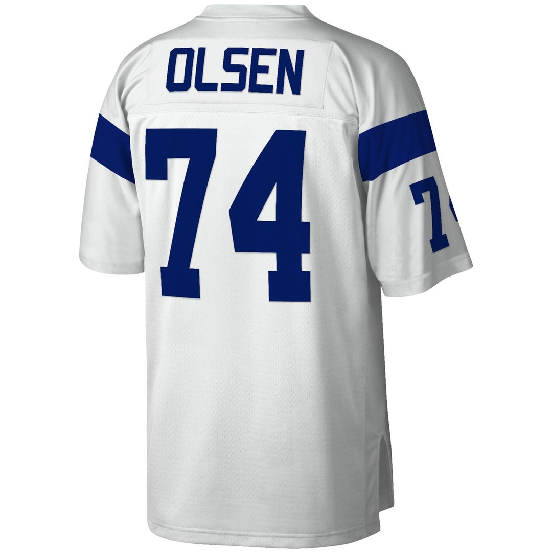 Merlin Olsen Los Angeles Rams Mitchell & Ness White Legacy Replica Jersey