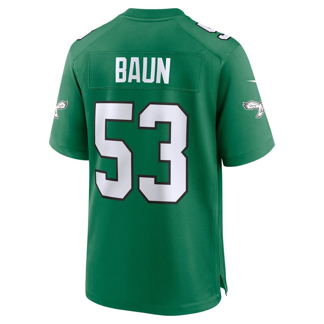 Zack Baun Philadelphia Eagles Nike Kelly Green Alternate Game Jersey