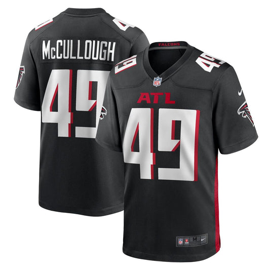 Liam McCullough Atlanta Falcons Nike Black Team Game Jersey