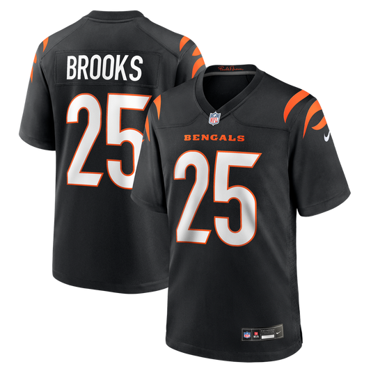 Tahj Brooks Cincinnati Bengals Nike Black Team Game Jersey