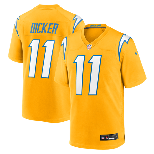Cameron Dicker Los Angeles Chargers Nike Gold Alternate Game Jersey