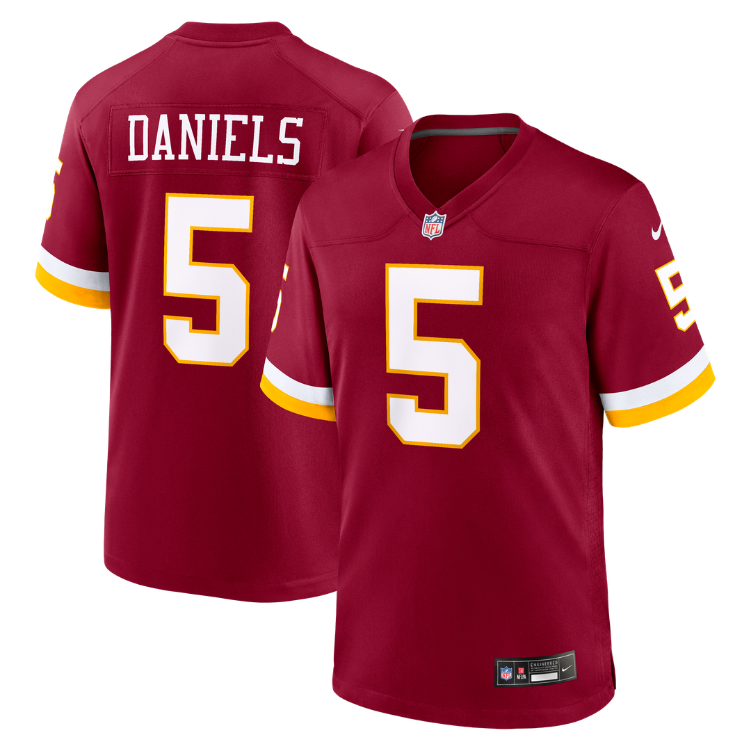 Jayden Daniels Washington Commanders Nike Burgundy Game Jersey