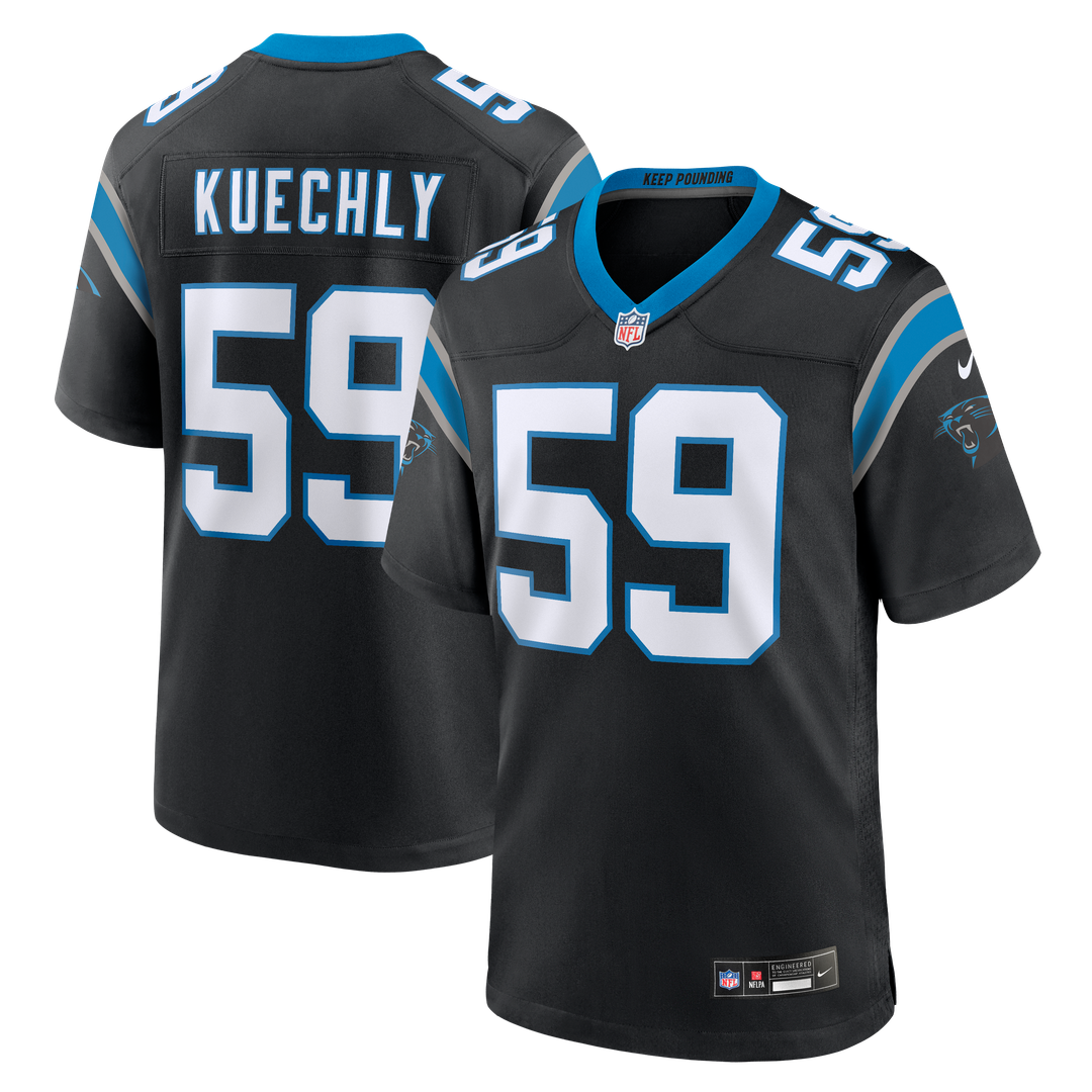 Luke Kuechly Carolina Panthers Nike Black Team Game Jersey