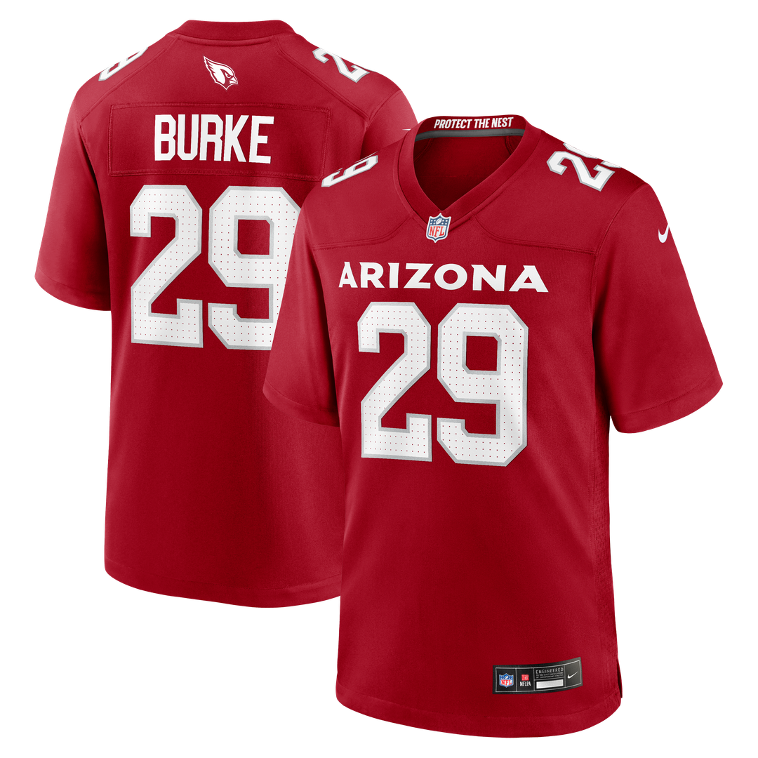 Denzel Burke Arizona Cardinals Nike Cardinal Team Game Jersey