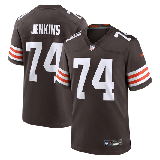 Elgton Jenkins Cleveland Browns Nike Brown Team Game Jersey