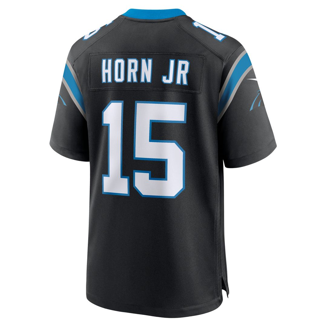 Jimmy Horn Jr Carolina Panthers Nike Black Team Game Jersey