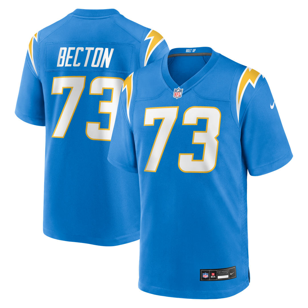 Mekhi Becton Los Angeles Chargers Nike Powder Blue Team Game Jersey