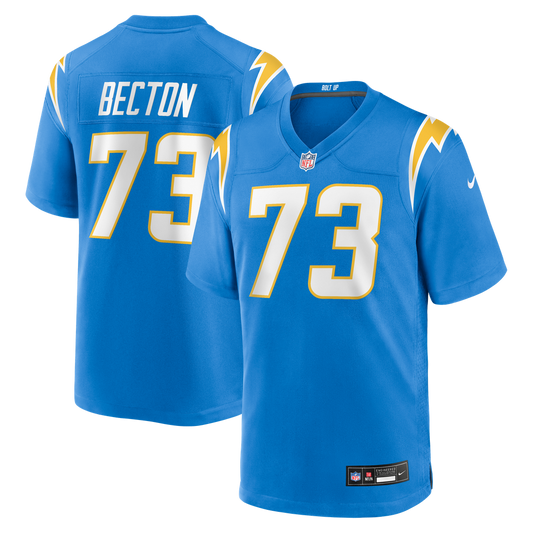 Mekhi Becton Los Angeles Chargers Nike Powder Blue Team Game Jersey