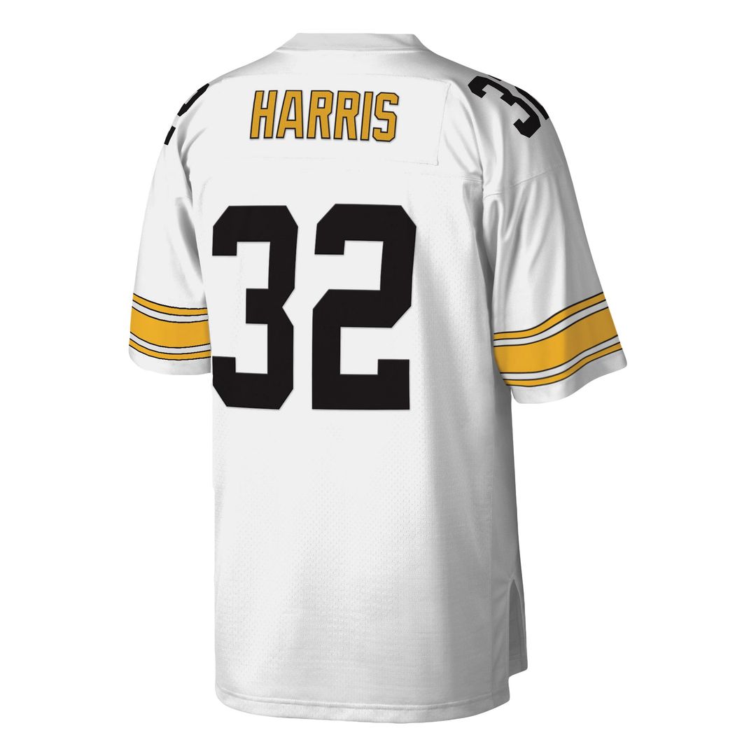 Franco Harris Pittsburgh Steelers Mitchell & Ness White Legacy Replica Jersey
