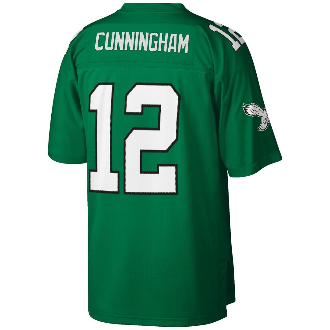Randall Cunningham Philadelphia Eagles Mitchell & Ness Kelly Green Big & Tall 1990 Retired Player Replica Jersey