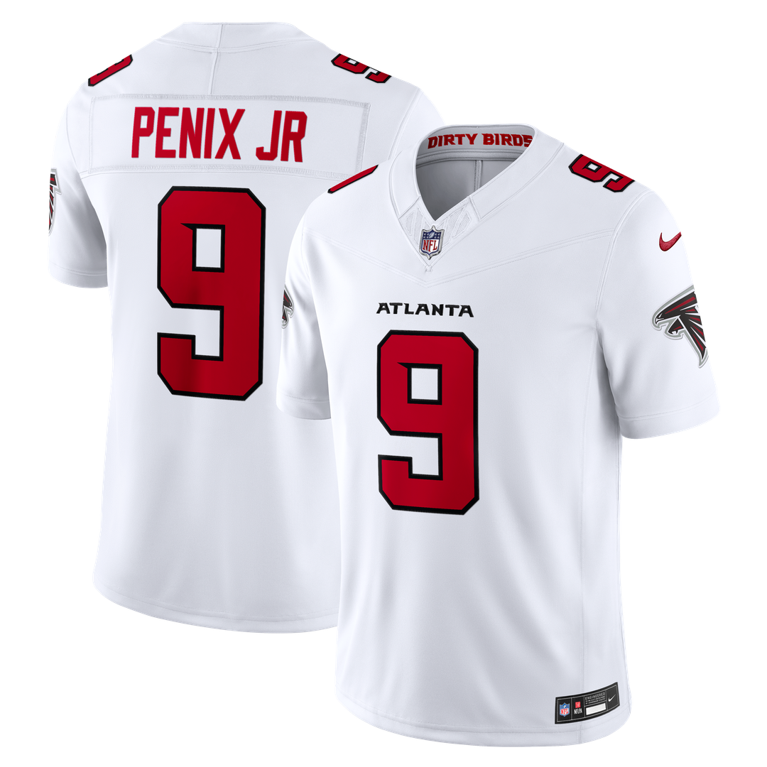 Michael Penix Jr. Atlanta Falcons Nike Red Team Vapor F.U.S.E. Stitched Limited Jersey