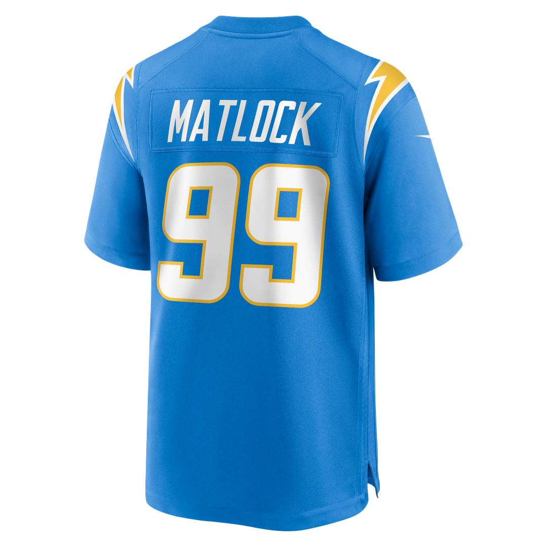 Scott Matlock Los Angeles Chargers Nike Powder Blue Team Game Jersey