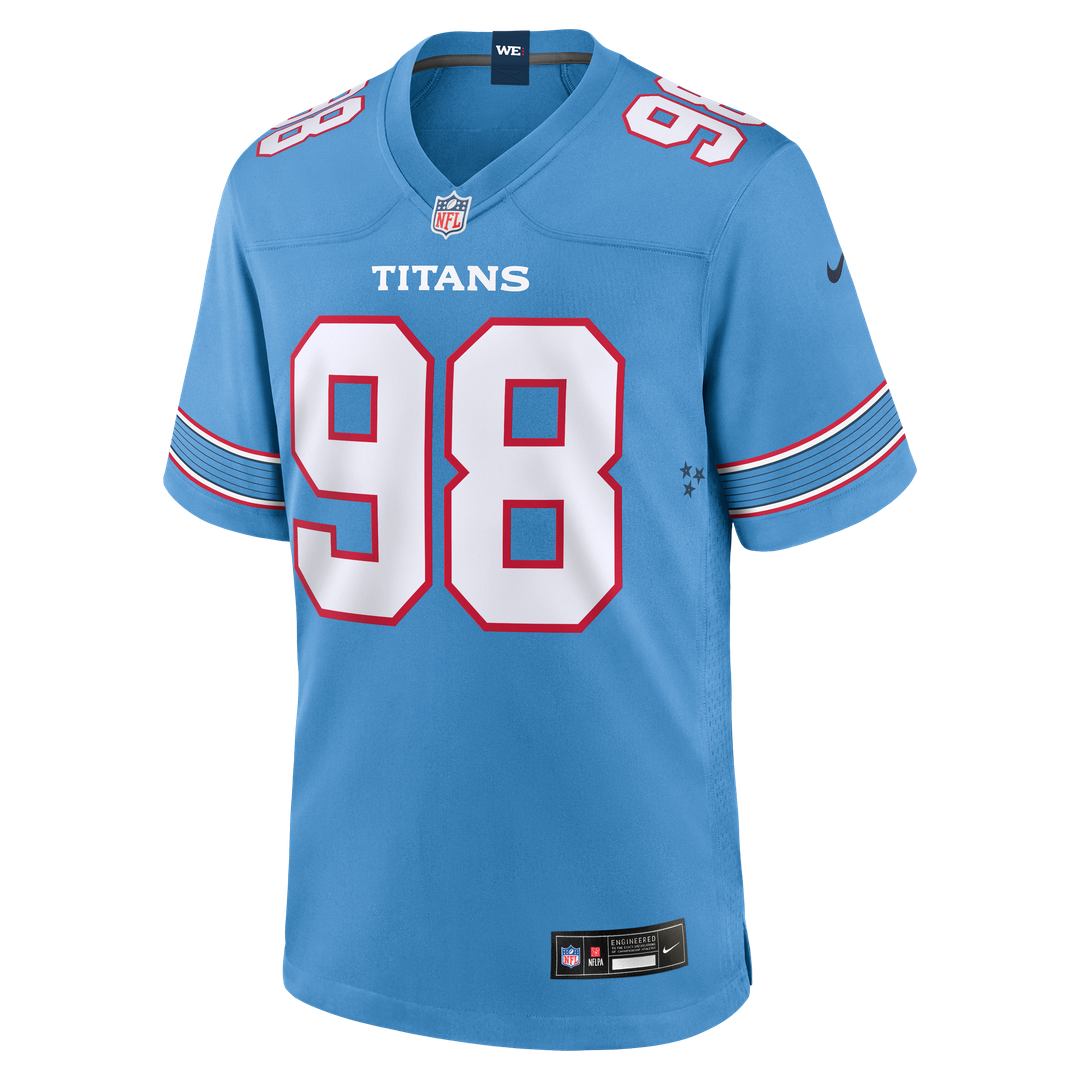 Jeffery Simmons Tennessee Titans Nike Light Blue Game Jersey