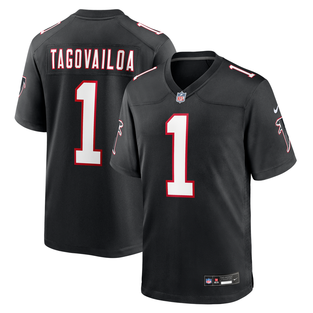 Tua Tagovailoa Atlanta Falcons Nike Black Alternate Game Jersey