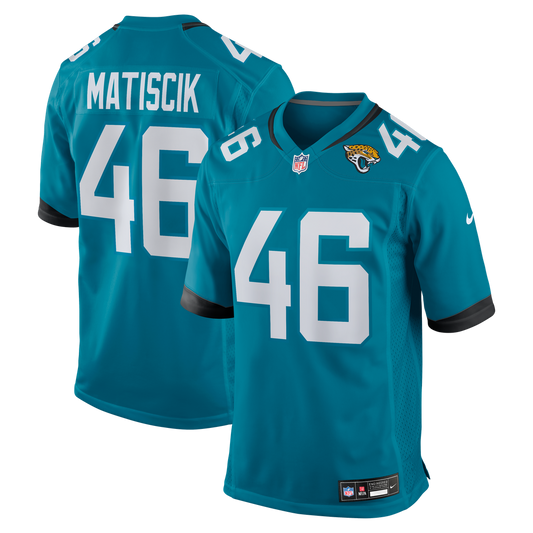 Ross Matiscik Jacksonville Jaguars Nike Teal Game Jersey