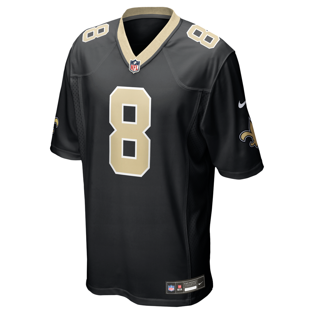Archie Manning New Orleans Saints Nike Black Game Retired Player Jersey
