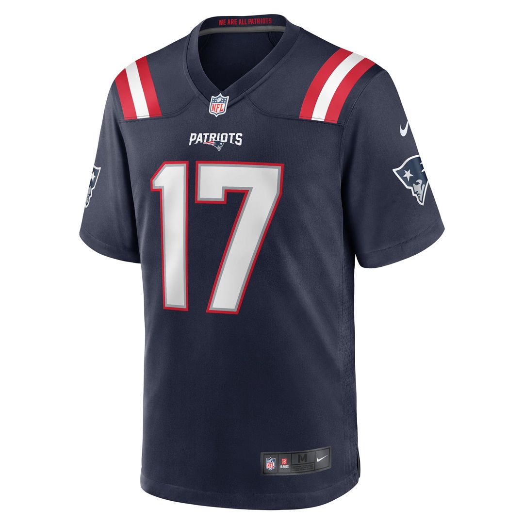 Bryce Baringer New England Patriots Nike Navy Team Game Jersey