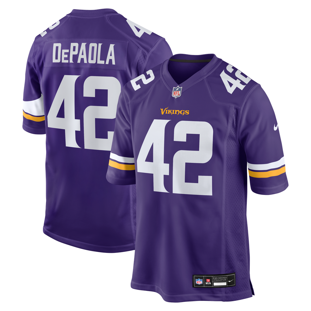 Andrew DePaola Minnesota Vikings Nike Purple Game Jersey