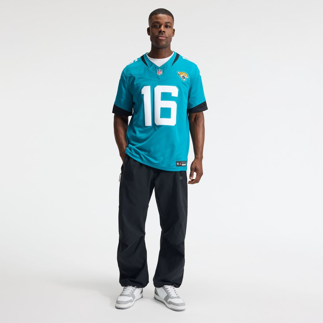 Trevor Lawrence Jacksonville Jaguars Nike Teal Team Vapor F.U.S.E. Stitched Limited Jersey