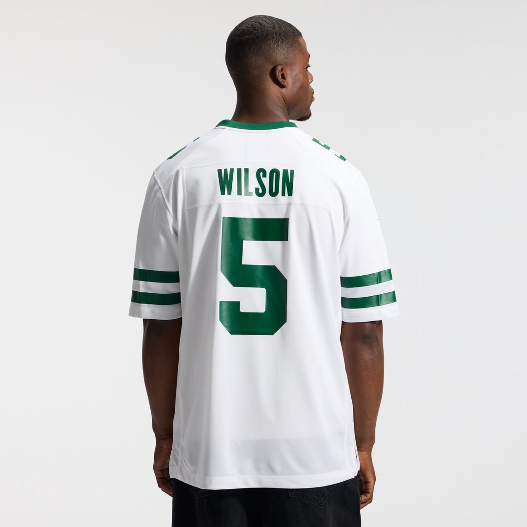 Garrett Wilson New York Jets Nike Legacy Green Game Jersey