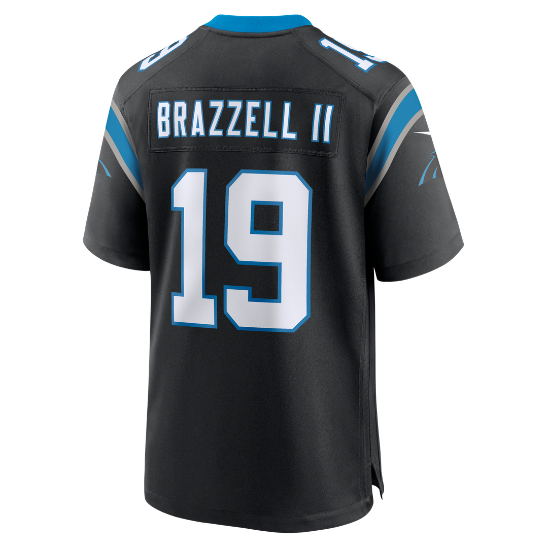 Chris Brazzell II Carolina Panthers Nike Black Team Game Jersey