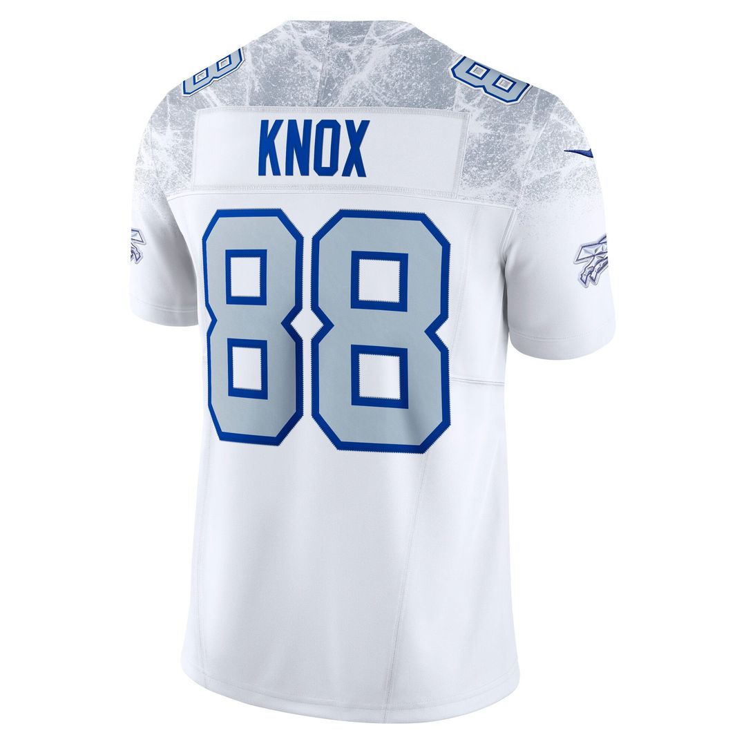 Dawson Knox Buffalo Bills Nike White Rivalries Collection Stitched Limited Jersey