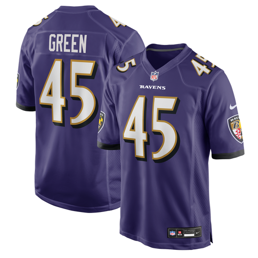 Mike Green Baltimore Ravens Nike Purple Team Game Jersey