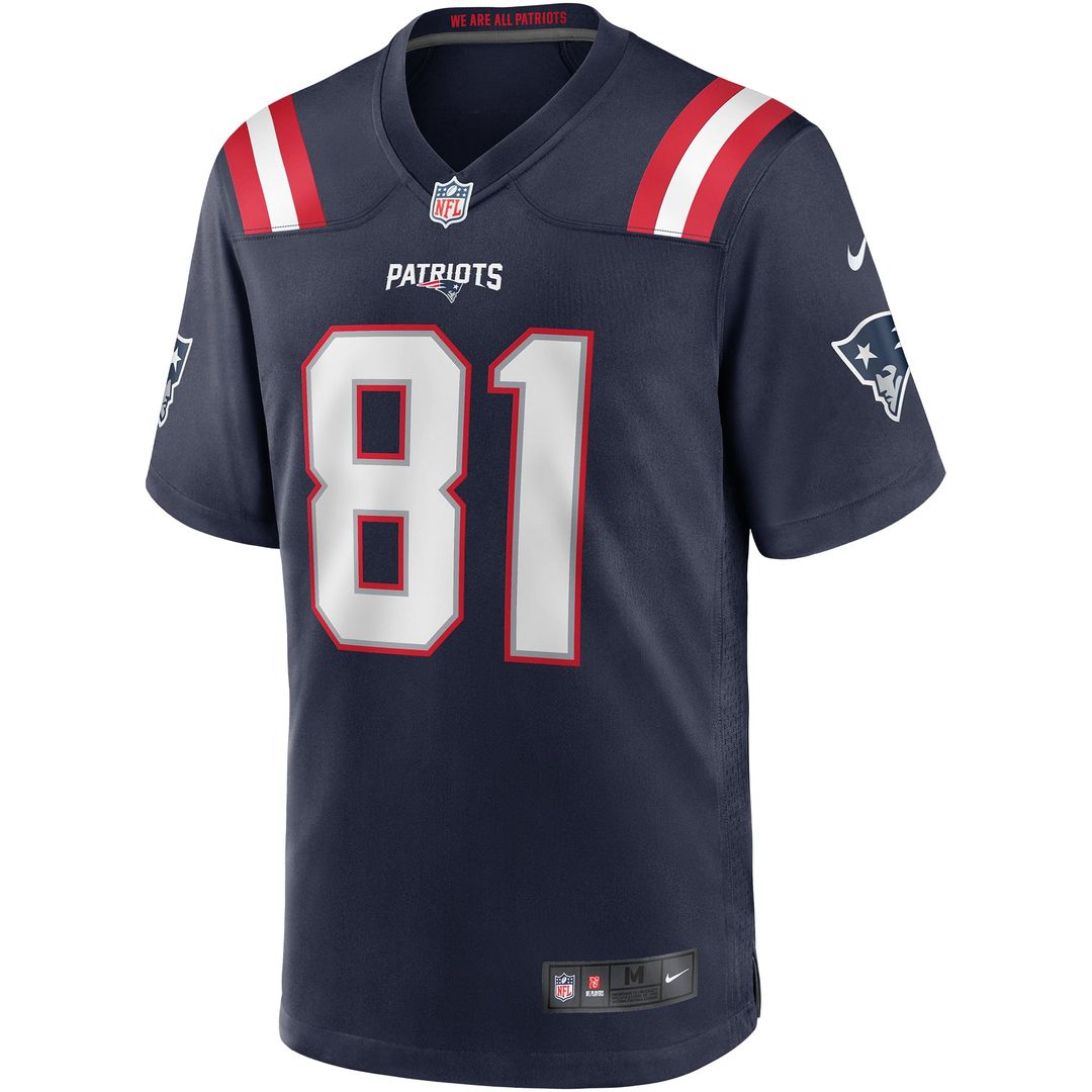 Randy Moss New England Patriots Nike Navy Game Retired Player Jersey