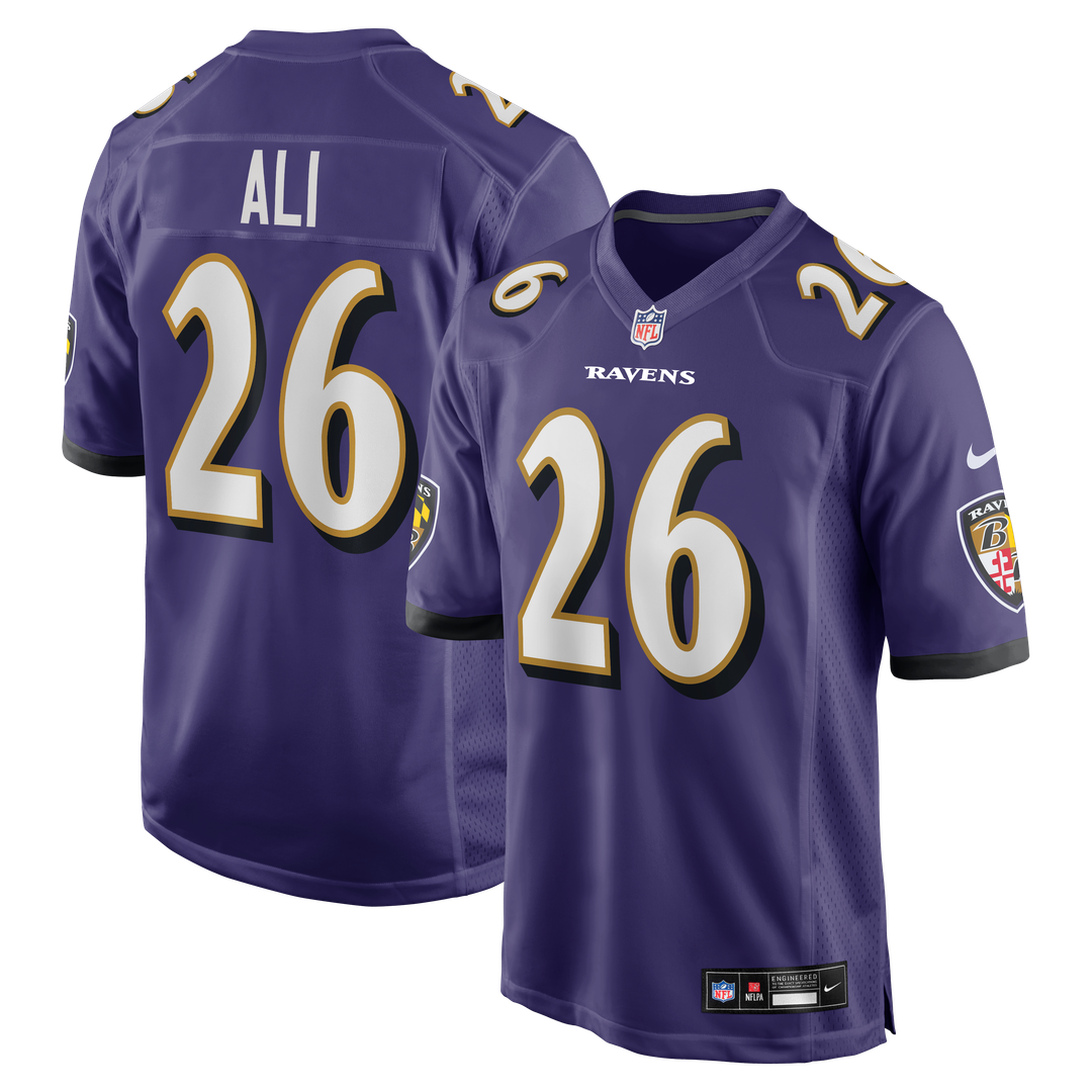 Rasheen Ali Baltimore Ravens Nike Purple Team Game Jersey