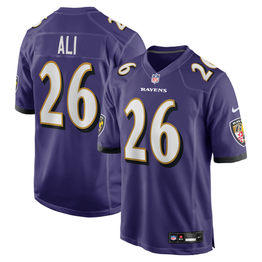 Rasheen Ali Baltimore Ravens Nike Purple Team Game Jersey