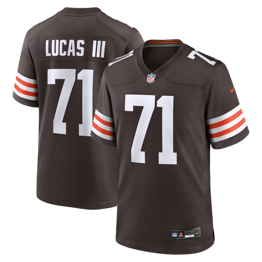 Cornelius Lucas Cleveland Browns Nike Brown Team Game Jersey