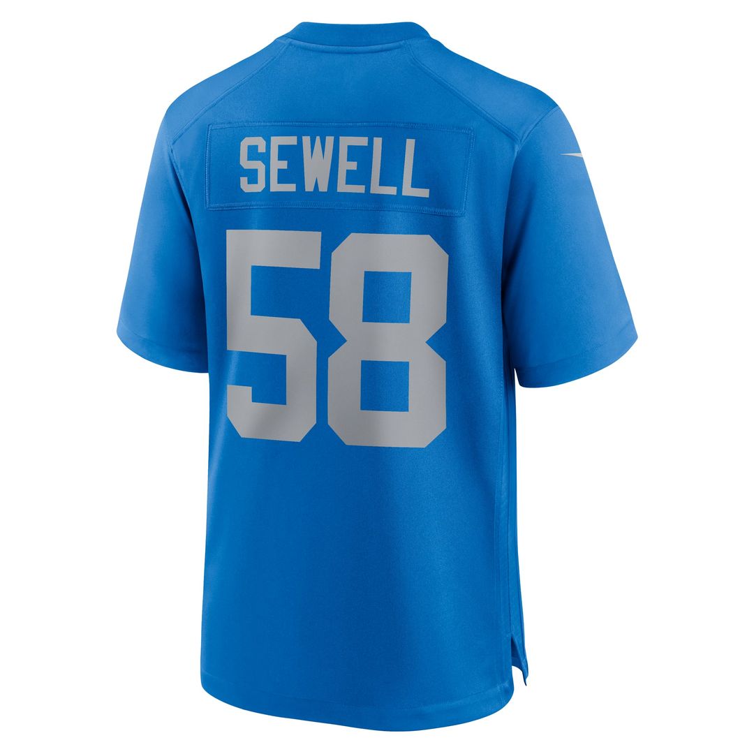 Penei Sewell Detroit Lions Nike Blue Alternate Game Jersey