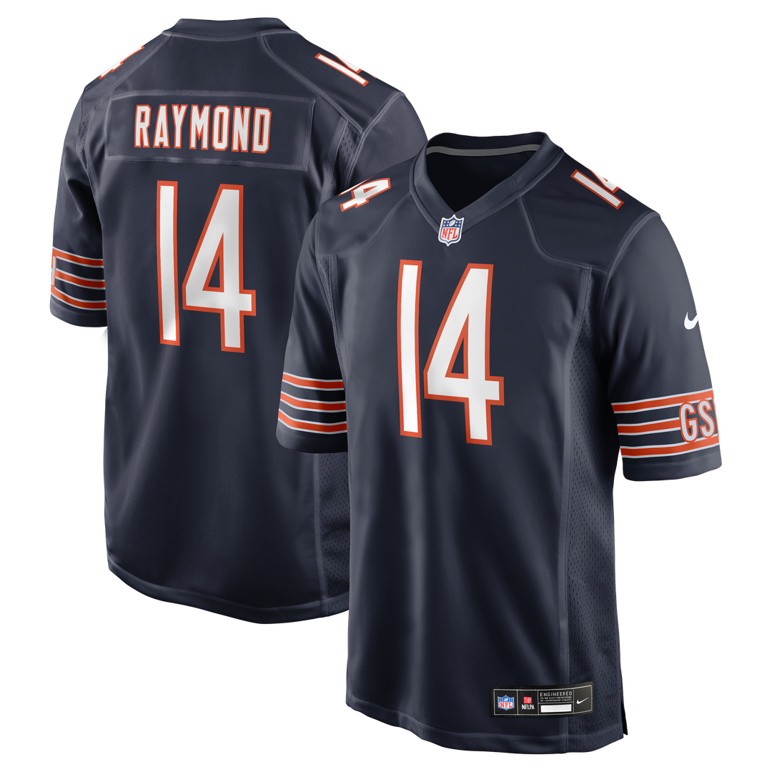 Kalif Raymond Chicago Bears Nike Navy Team Game Jersey