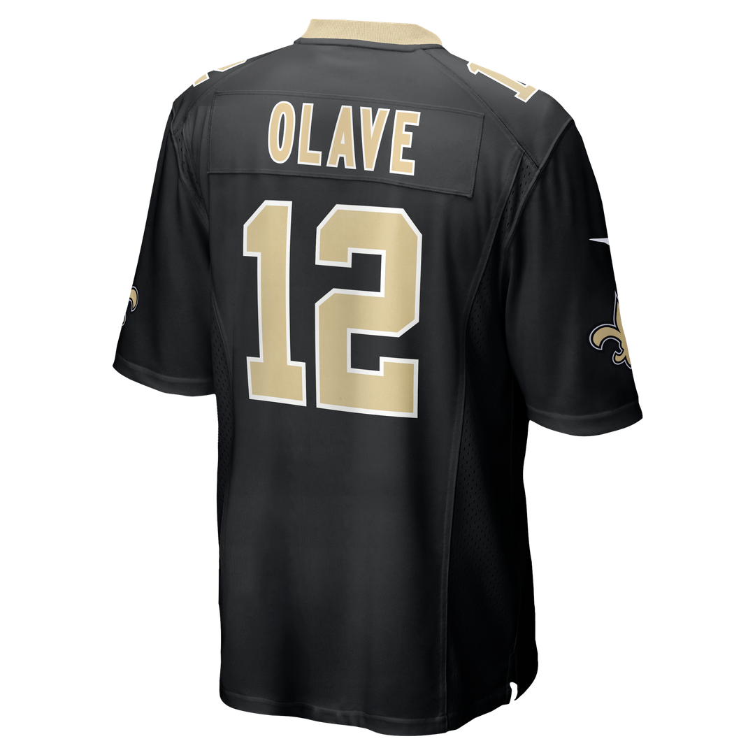 Chris Olave New Orleans Saints Nike Black Player Game Jersey