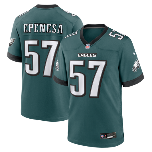 A.J. Epenesa Philadelphia Eagles Nike Midnight Green Team Game Jersey