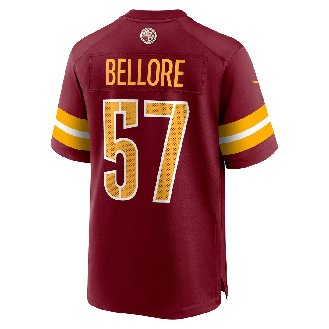 Nick Bellore Washington Commanders Nike Burgundy Team Game Jersey