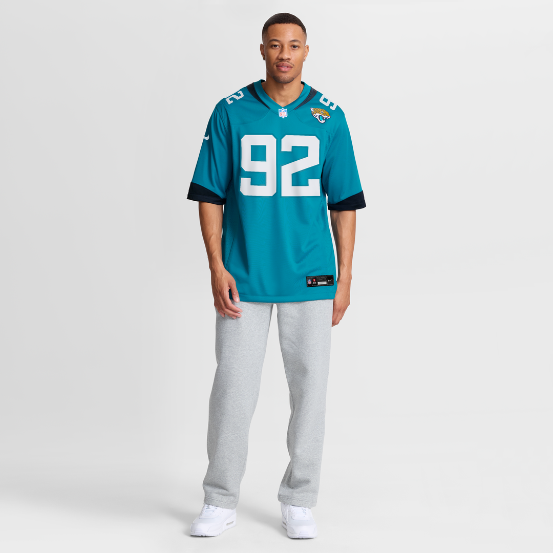 Danny Striggow Jacksonville Jaguars Nike Teal Team Game Jersey