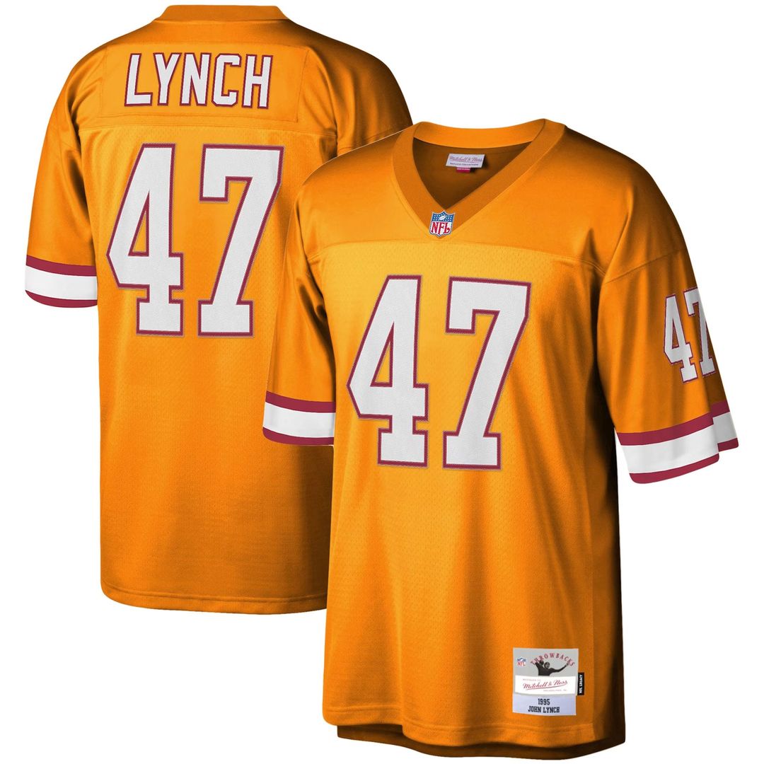 John Lynch Tampa Bay Buccaneers Mitchell & Ness Orange Big & Tall 1995 Legacy Retired Player Jersey